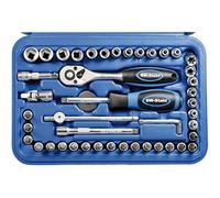 SW-Stahl Jeu de Clés à Douilles, Coffret Cliquet 1/4", 46 Pièces 06447L