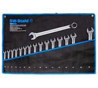 SW Stahl Jeu De Clés À Fourche 10-32 Mm Coudé 16 Pièces 00193L