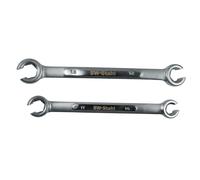 Jeu de clés pour conduites de frein, 2 pièces, chrome-vanadium, acier 01450SB