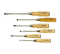 SW-Stahl Manche en bois de jeu de tournevis, 6 pièces, avec 6 pans, 30501l