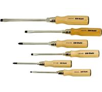 SW-Stahl Manche en bois de jeu de tournevis, 6 pièces, avec 6 pans, 30501l