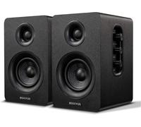 Sw208 Enceintes D'Étagère Bluetooth 5.0 Actives 3"" - Unité De Haut-Parleurs En Fibre De Carbone 60 W - Dac 24 Bits Intégré - Haut-Parleurs De Jeu Pour Moniteur D'Ordinateur 2.0 (Paire, Noir)