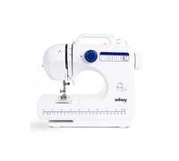 Wëasy Machine à Coudre Blanc Electronique 12 points SW45, Couture pour Débutant et Amateur, Portable, Multifonctions, Ajustable 2 vitesses, Manuelle ou à pédale, Eclairage LED