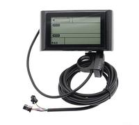 SW900 Panneau d'affichage LCD pour vélo électrique avec Geschwindigkeitsregelung, 7-poliger Stecker, ABS-Schale, Hintergrundbeleuchtung Helligkeitseinstellung, Spannungsunterstützung für 24V/36V/48V