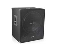 Vonyx Caisson de basse amplifié SWA18 1000W, Subwoofer DJ 18" Insert pied, solide et transportable