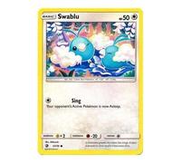 Swablu 57/70 Common Pokemon Card (Dragon Majesty) + TitanCards® Toploader