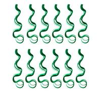 SWACC Lot de 12 extensions de cheveux synthétiques bouclés ondulés à clipser - Couleur unie - Vert