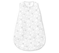 SwaddleDesigns Mousseline de coton Sac de couchage avec fermeture Éclair à 2 voies, 0 à 6 mois, Sterling Starshine