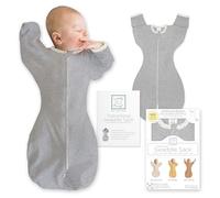 SwaddleDesigns Sac de Transition, Manches mi-Longues et Poignets avec Gants, pour Nouveau-né, Transition vers Le Sac de Couchage pour bébé, Couverture Portable, Grand, 6-9 Mois, 9,5-10,9 kg