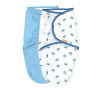 SwaddleMe Couverture Easy Change Swaddle taille petite ou moyenne, pour enfants de 0 à 3 mois, 3 à 6 kg et jusqu'à 66 cm, 1- set couverture Baby Swaddle avec fermeture éclair