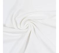 Swafing Heike Tissu de bord-côte tubulaire Coupon jersey tubulaire élastique doux fin extensible pour projets DIY comme vêtements pour enfants, manches, pantalons, chemises, leggings, robes (011 Blanc