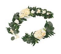 Swag Faux Flower Swag, Décoration de Toile de Fond Florale Réaliste Durable pour la Réception de Bienvenue (18051-XBS)
