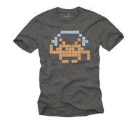 Swag Gaming T-Shirt Homme - Space Invaders - Idee Cadeau G ris L L