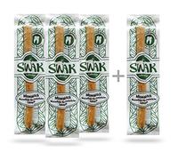 Swak Miswak Siwak, 100% Organique Brosse À Dents En Bois Avec Minéraux Naturels Et Cristaux De Gypse Pour Propres, Lisses Des Naturellement Blanches, Set 3 + 1, (4 Pièces, Env. 7-15 Mm) Végétalien , Crème/Beige/Marron 1 (5 Stück, 7 - 15