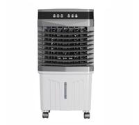 Swamp Cooler Rafraîchisseur évaporatif avec réservoir d'eau, climatiseur portable avec 3 vitesses, minuterie 12 heures, bloc de glace, ventilateur de refroidissement (type télécommande, 60 cm)