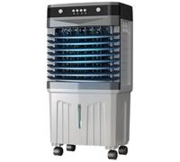 Swamp Cooler Rafraîchisseur évaporatif avec réservoir d'eau, climatiseur portable avec 3 vitesses, minuterie 12 heures, bloc de glace, ventilateur de refroidissement (type mécanique, 60 cm)