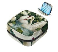 Swan-1536 Kit de première période pour filles, porte-serviettes hygiéniques avec fermeture éclair, porte-serviettes hygiéniques
