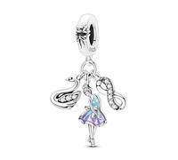 Swan Ballerina Infinity Charm, Charm pour bracelet, compatible avec le collier bracelet Pandora