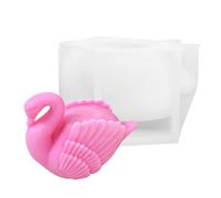 Swan Craft Mold - Flexible Silicone Model, Detailed Figurine Structure, Reusable Casting Template, Artistic Production Supply | DIY Hobby Creation, Aromatic Wax Development, Ssweet Treat Formation