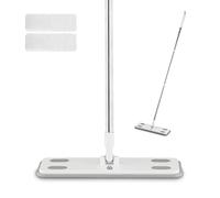 Swan Elevate Balai à Franges électrostatique avec capacité de dépoussiérage Humide et Sec à 180 degrés, Convient à Tous Les Types de sols, Comprend 25 Chiffons humides (1 lot) et 25 Chiffons secs (1