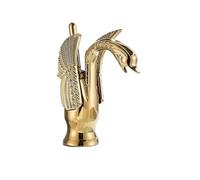 Swan Golden Faucet Washbasin Taps Single Handle Bathroom Sink Faucet Mixer In The Bathroom Black Washbasin Faucet(Golden Short)