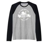 Swan Graphic - Tout ce Qui m'intéresse, C'est Swans and Like 3 Personnes Manche Raglan