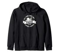 Swan Graphic - Tout ce Qui m'intéresse, C'est Swans and Like 3 Personnes Sweat à Capuche