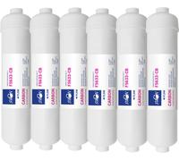 Swan Inline Carbon Block CTO Filtre à eau 12 pouces pour osmose inverse, système de filtration, raccord 1/4" pouce (6,35 mm), 6 pièces