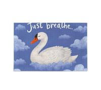 Swan Just Breathe Puzzle en bois dur impossible difficile difficile 500 pièces