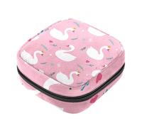 Swan Kit de première période pour filles, porte-serviettes hygiéniques avec fermeture éclair, porte-serviettes hygiéniques rose