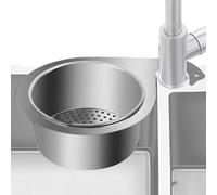 Swan Kitchen Drain Rack Baskes, Stainless Steel Corner Sinks Filter Organizer, Adorable Compact Multifunctional Kitchen Sink Strainer Basket for Food Waste and Water Drainage