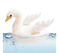 Swan Pool Float - PVC Material 55x47x27cm Inflatable White Swan Ring for Kids - Cartoon Water Float Toy - Outdoor Swimming Pool Beach Summer Play Accessory for Children Weight 20-35kg
