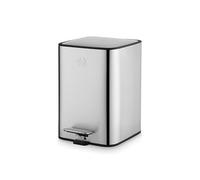 Swan Poubelle à pédale avec système de pédale, seau intérieur amovible, fond antidérapant, acier inoxydable avec finition anti-traces de doigts 5 l