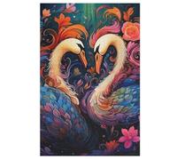 Swan Puzzles en Bois 1000 Pièces Adultes, Poster Jigsaw Puzzle, Design Unique Jouet ÉduChatif pour Adolescents Et EnfFourmis 78×53cm