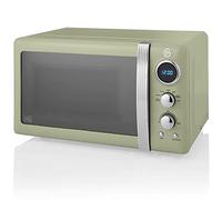 Swan Micro-ondes Retro SM22030GNEU - Numérique 20L 800W, Design vintage vert
