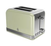 Swan Retro ST19010GN - Grille-pain - 2 tranche - 2 Emplacements - vert