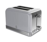 Swan Retro ST19010GRN - Grille-pain - 2 tranche - 2 Emplacements - gris