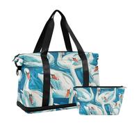 Swan′s Down Robin Sac fourre-tout de voyage avec sangle réglable pour entraînement multifonction Bleu, Swan′s Down,Robin Blue, 1 size, Swan′s Down,Robin Blue, 1 size