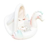 Swan Swimming Piscine | Bouée de Natation pour Enfant avec auvent | Bouée de Natation Pliable et sûre pour Les Lacs, Les fêtes, Les Jardins et Les familles | Aide à la Natation pour