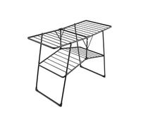 SWAN SWLC1000BLKN Séchoir à Linge Pliable pour extérieur et intérieur avec 25 m d'espace de séchage, capacité de Poids de 20 kg, revêtement antidérapant, Rangement Facile et Pieds antidérapants, Noir