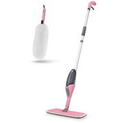 Swan X Lynsey Queen of Clean Ensemble balai pulvérisateur et plumeau en microfibre ultra fine, boucle de suspension pour un rangement facile, outil de nettoyage et flacon anti-fuite de 500 ml, lavable