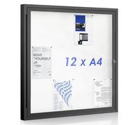 SWANCROWN Panneau affichage exterieur, 12 x A4, Tableau d’affichage mural