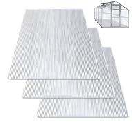 SWANEW 14× Plaque Polycarbonate 4 mm | Plaque Polycarbonate pour Serre Jardin de 10,25 m², 1 210 x 605 cm | Polycarbonate | Plaque en Polycarbonate | Antichoc et résistant aux UV