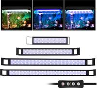 SWANEW 20W LED éclairage d'aquarium blanc+bleu étanche 72-75cm lampe à poser réservoir à poissons 72-75CM