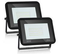 SWANEW 2X LED Projecteur Projecteur 30W Projecteur de chantier Lampe d'extérieur IP65 Blanc chaud