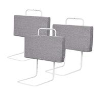 SWANEW 3X Barrière de lit 60 * 28cm, Barrière de lit bébé 5 Trous, Réglable en Hauteur, Barrière de lit pour Enfant Protection antichute, Lit Familial et lit bébé, Gris