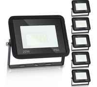 SWANEW 5X Projecteur LED Projecteur 20W Lampe de chantier extérieur IP65 Blanc froid Projecteur