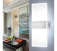 SWANEW Applique murale LED Intérieur/Extérieur Applique murale Moderne Eclairage mural Cage d'escalier Couloir Blanc froid 6W