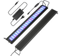 SWANEW Aquarium à LED 28W avec minuterie Molluscum Lumière RGB,64-90cm