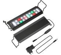 SWANEW Aquarium LED 10W avec minuterie Crustacés Décoration RGB Etanche,30-45cm